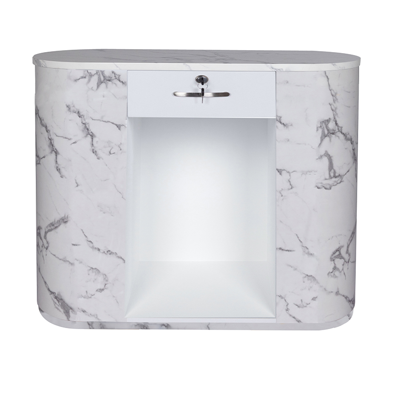 MARBRE WHITE Caisse d'accueil