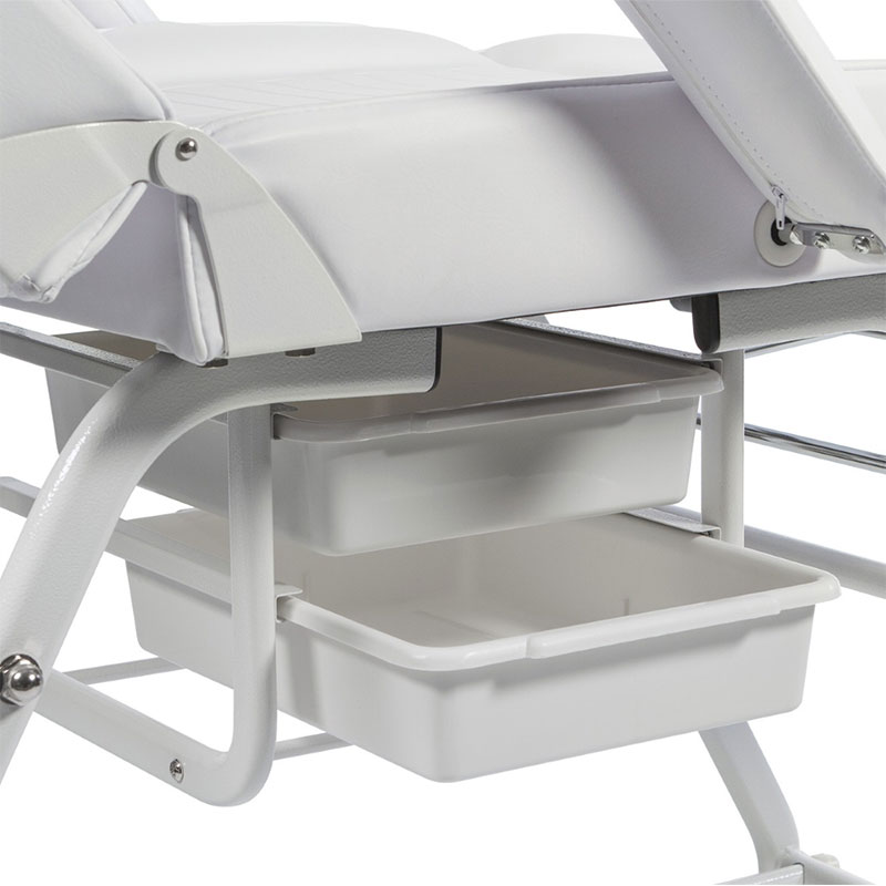 Fauteuil esthétique NASH - détail tiroirs - Malys Equipements