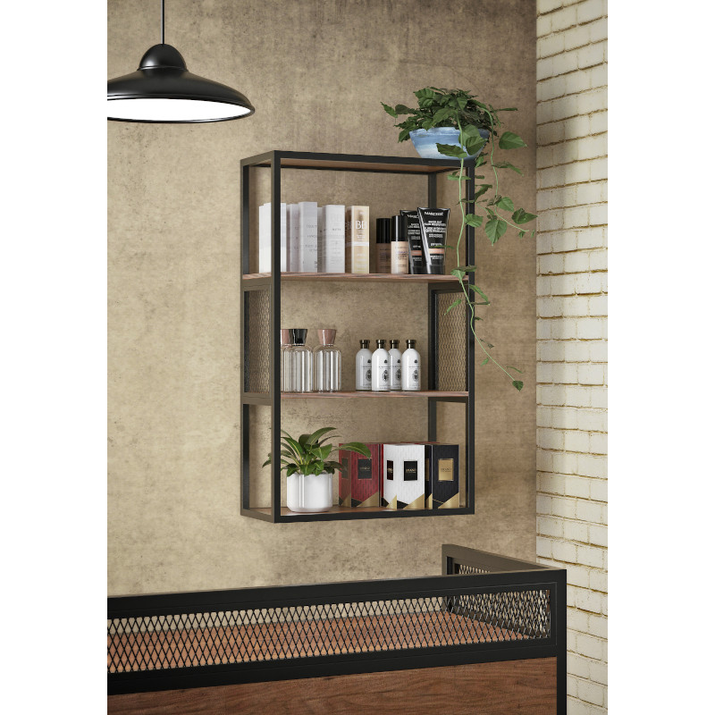 WALLY Étagère murale -  ambiance barbershop - meuble barbier - malys equipements