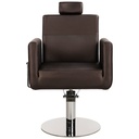 RAY Fauteuil Barbier et de Maquillage - marron dos - Malys Equipements