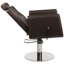 RAY Fauteuil Barbier et de Maquillage - marron latéral allongé - Malys Equipements