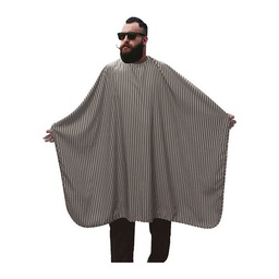 [JS_CAJ1] JACQUES Hairdressing cape (Cape color: Grey with white stripes)