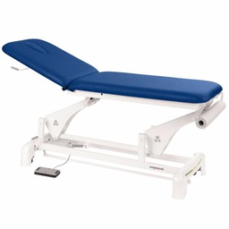 [C3553M44T13-41] C3553 Tavolo elettrico con 2 piani Ecoposturali e 1 sgabello GRATIS (Colori del rivestimento: 41 Bianco, Telaio: M44 62x188cm, Poggiatesta: T13)