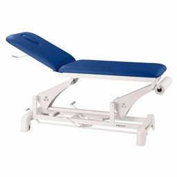 [C3753M44T13-41] C3753 Tavolo idraulico con 2 piani Ecoposturali e 1 sgabello IN OMAGGIO (Colori del rivestimento: 41 Bianco, Telaio: M44 62x188cm, Poggiatesta: T13)