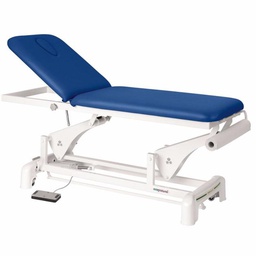 [C3523M44T13-41] C3523 Tavolo elettrico con 2 piani Ecoposturali e 1 sgabello GRATIS (Colori del rivestimento: 41 Bianco, Telaio: M44 62x188cm, Poggiatesta: T13)