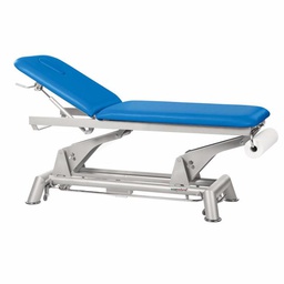 [C5952M44T13-41] C5952 Tavolo elettrico con 2 piani Ecoposturali e 1 sgabello GRATIS (Colori del rivestimento: 41 Bianco, Telaio: M44 62x188cm, Poggiatesta: T13)