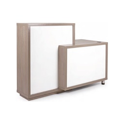 [PB-MA0961-BL] MADAGASCAR Mostrador de recepción (Color: blanco)