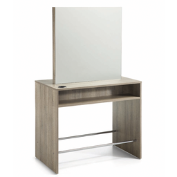 [TK-404006-L49-SANSPRISE] KENSI 2S Central 2-seat dressing table (Laminated colors: L49 - Oak, Double electrical outlet - Country: Without socket)