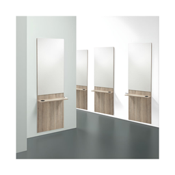 [TK-404001-L49-2SU] Set mit 2 bis 4 JUNKO-Schminktischen (Laminatfarben: PL49 - Eiche, Anzahl der Friseure: 2 Einheiten)