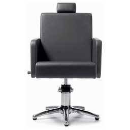 [TK-401011-B33] Poltrona da parrucchiere ATILA (Colori del rivestimento: B33 Nero, Poltrona da parrucchiere Base: Base a stella - Pompa idraulica, Cover protettiva: Senza copertura protettiva)