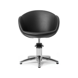 [TK-401012-B33] PRAIA Kappersstoel (Haardresserende fauteuilbasis: Sterrenbasis, Coatingkleuren: B33 zwart, Beschermende hoes: Zonder beschermende dekking)