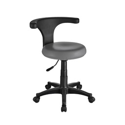 [ERGO-GRIS] ERGO Tabouret avec Dossier (Colore struttura: Gris)