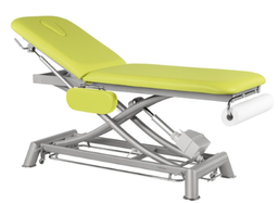 [C7951M44T13-41] C7951 Tavolo elettrico con 2 piani Ecoposturali e 1 sgabello GRATIS (Colori del rivestimento: 41 Bianco, Telaio: M44 62x188cm, Poggiatesta: T13)